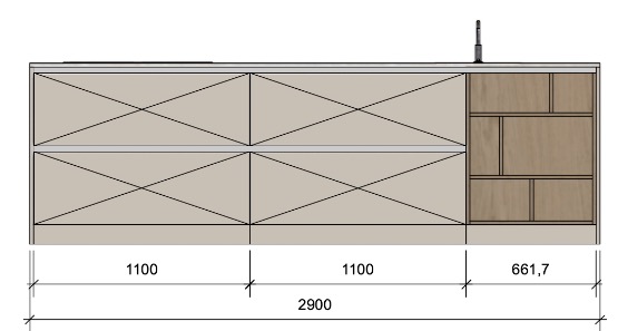 Eiland Woonkamerzijde Gesloten