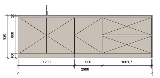 Eiland Voorzijde Gesloten